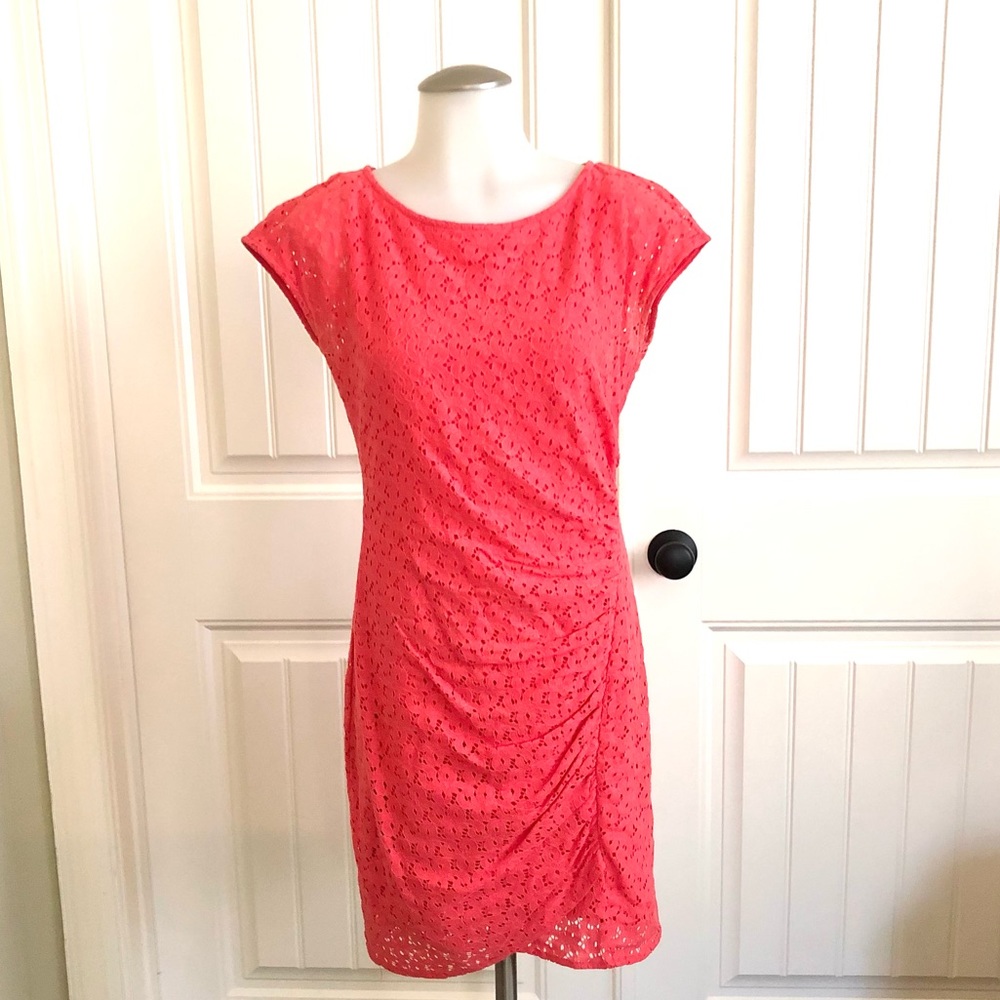 Coral Lace Dress